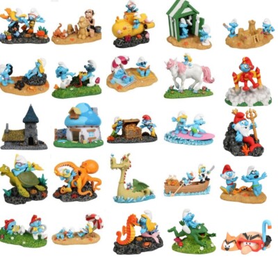 Aqua Della Schlumpf Schlümpfe Aufstellfiguren Deko Aquarium   Auswahl