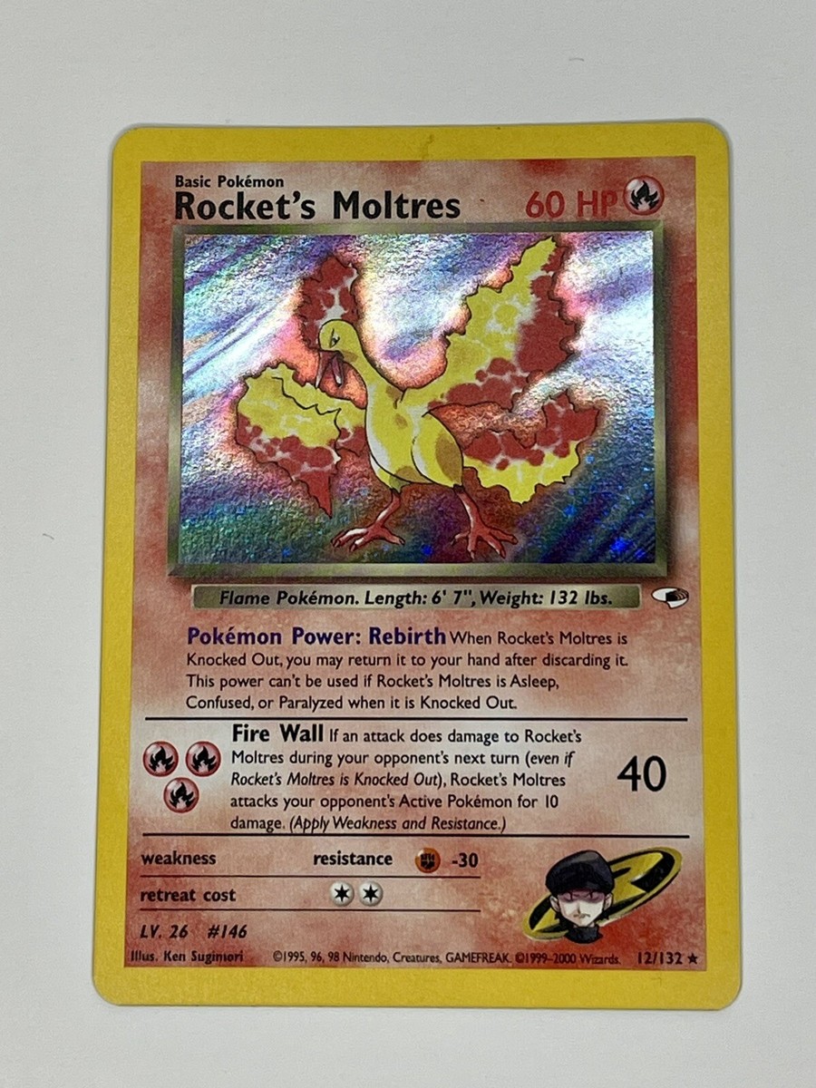Rocket's Moltres Holo 12/132 Team Rocket Pokemon TCG NM | eBay Rocket's Moltres Holo 12/132 Team Rocket Pokemon TCG NM | eBay