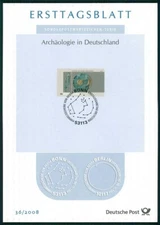 GERMANY FDS ETB 2008/36 ARCHEOLOGY SKY DISC NEBRA HIMMELSSCHEIBE