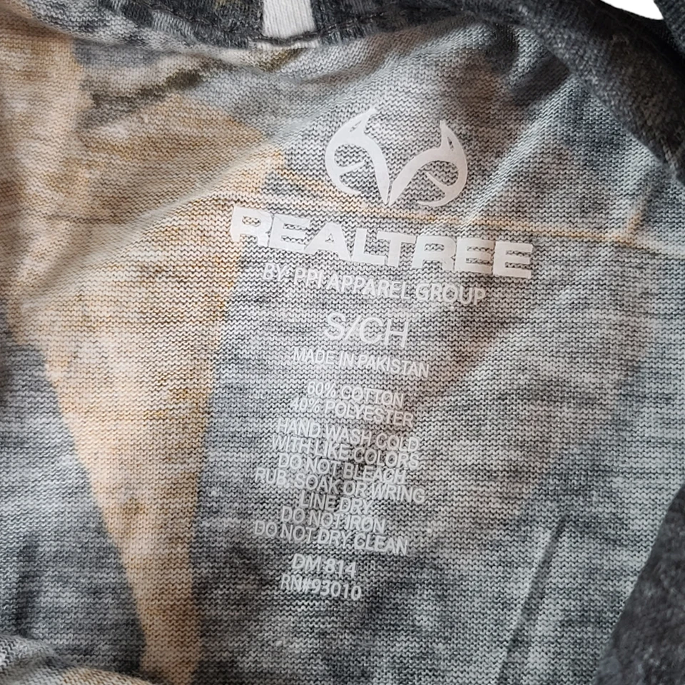 Camisa Realtree Xtra Camuflada Para Mujer Pequeña Exterior Camisa para Dormir Cuello Redondo Marrón Nueva con Etiquetas Foto 3 de 4