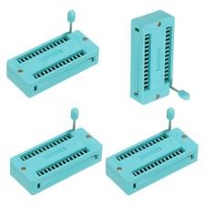 4Pcs 28 Pin IC Test ZIF Socket DIY 2.54mm Pitch
