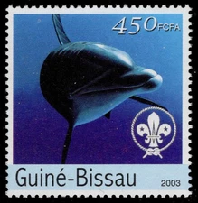 GUINEA BISSAU Mi 2585 - Marine Life "Dolphin" (pc33633)