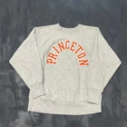Vintage Princeton Champion Reverse Weave Sweatshirt Large Gray 1980s