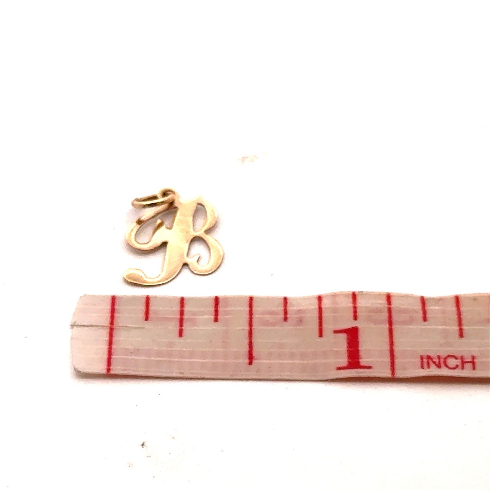 Designer 14K Yellow Gold Script Initial Monogram … - image 6