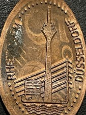 Dusseldorf Rheinturn Elongated Coin #040696