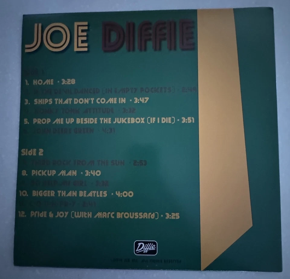 Joe Diffie-joe joe diffie lp -Signed- 245 Of 500- “Extremely Rare” - Image 4 of 4