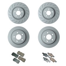 Zimmerman Front Rear Disc Brake Rotors Akebon...