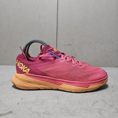 HOKA ONE ONE ZINAL DAMEN YOGA RUNNING SNEAKER ROT/ORANGE UK5 EU38