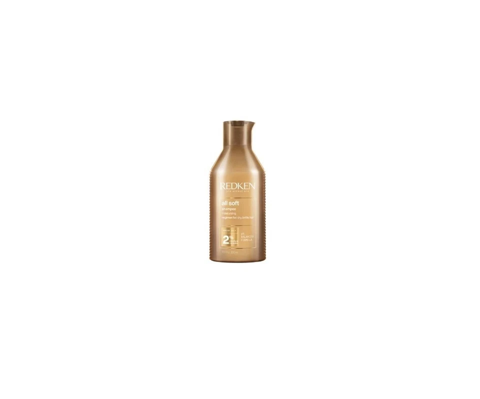 Redken All Soft Shampoo  300 ml Reinigung für sprödes trockenes Haar Arganöl - Bild 1 von 1