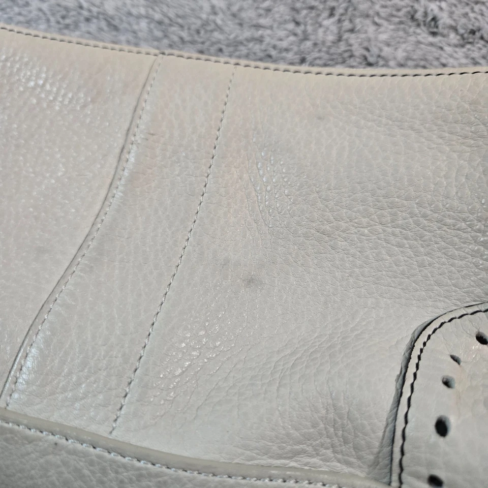 Bolso de Hombro Coach 5052 Blanco Hamilton Cuero Guijarro Pequeño Baguette con Bolsa para el Polvo Foto 4 de 4