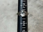 Vintage Beautiful Kabana Sterling Silver Ring White Topaz Sz 8