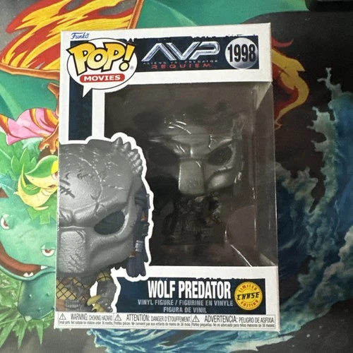 CHASE Funko Pop! Movies: Masked WOLF PREDATOR #1998 Alien Vs. Predator Requiem
