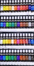Ohuhu 24 Color Oil Paint Set  24 Color Acrylic Paint Set Bundle 12ml Tubes New