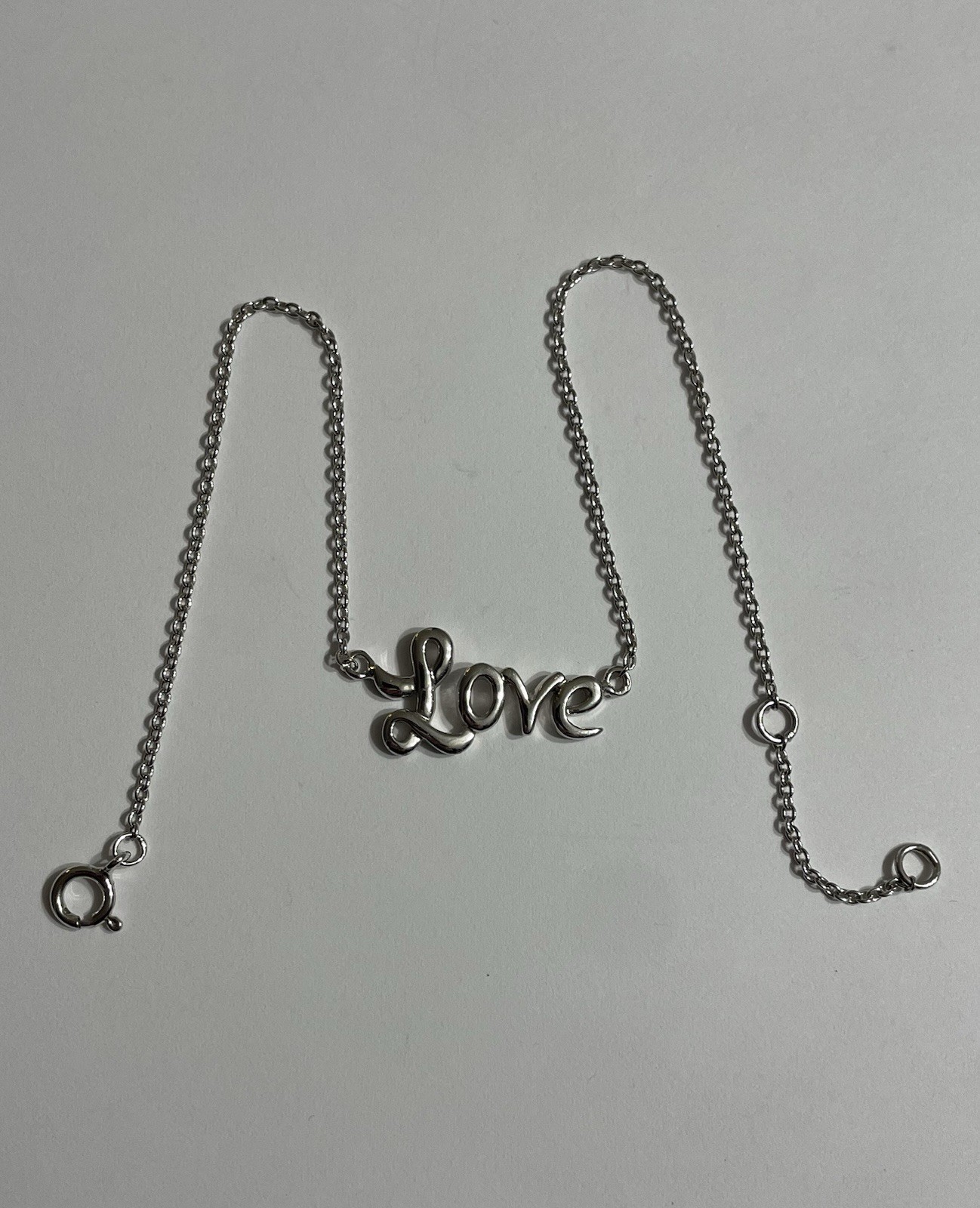 Stunning Signed, Solid Sterling Silver "LOVE" 9-1… - image 9