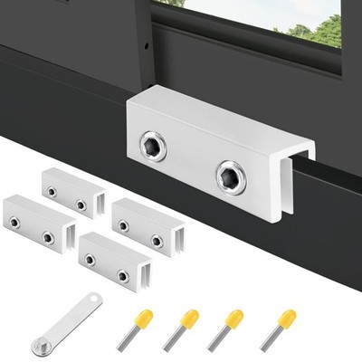 BLHLA 4 Sets Sliding Window Locks for Up and Down Windows with Key, Child Win...
