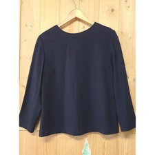 Uniqlo Navy Crewneck 3/4 Sleeve Shirt