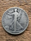 1918-s Walking Liberty Half Dollar.  F-VF.  rb21