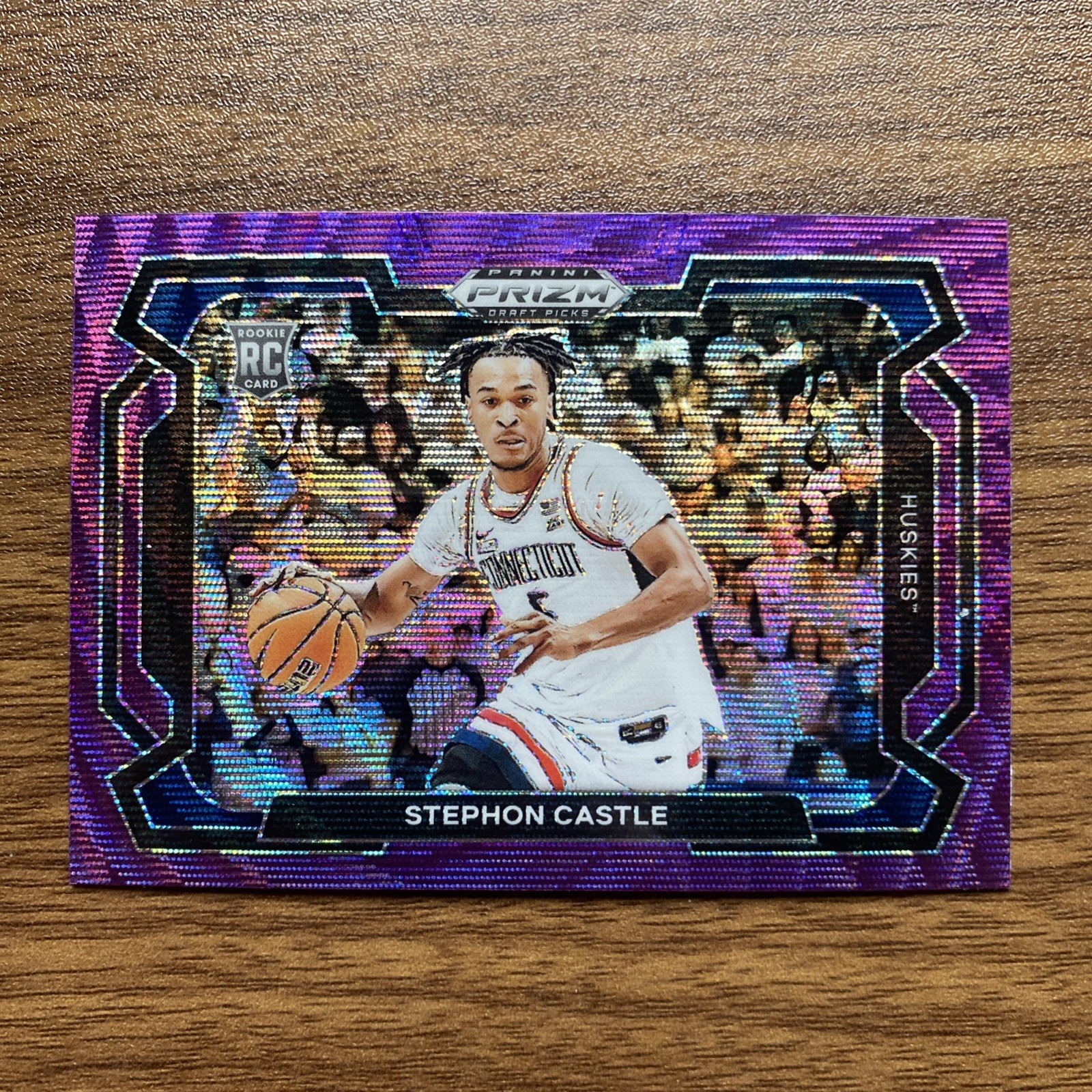 2024 Panini Prizm Draft Picks Variation Purple Wave #17 Stephon Castle RC