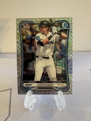 2026 Bowman Chrome - Owen Caissie #37 Steel Metal Refractor /100 (RC)
