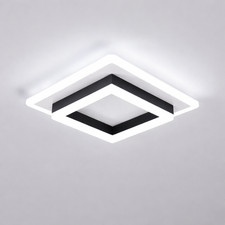 Square Acrylic Ceiling Light Modern LED Ceiling Lamp,White 6500K LED Ceiling Lig