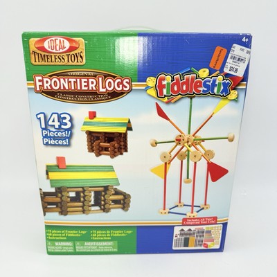 Ideal Timeless Toys Frontier Logs And Fiddlestix Combo 143 Pieces (BRAND NEW)