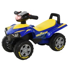 HOMCOM Baby Quad Bike Kids Ride On Car Goodyear Licensed Walker Foot To Floor