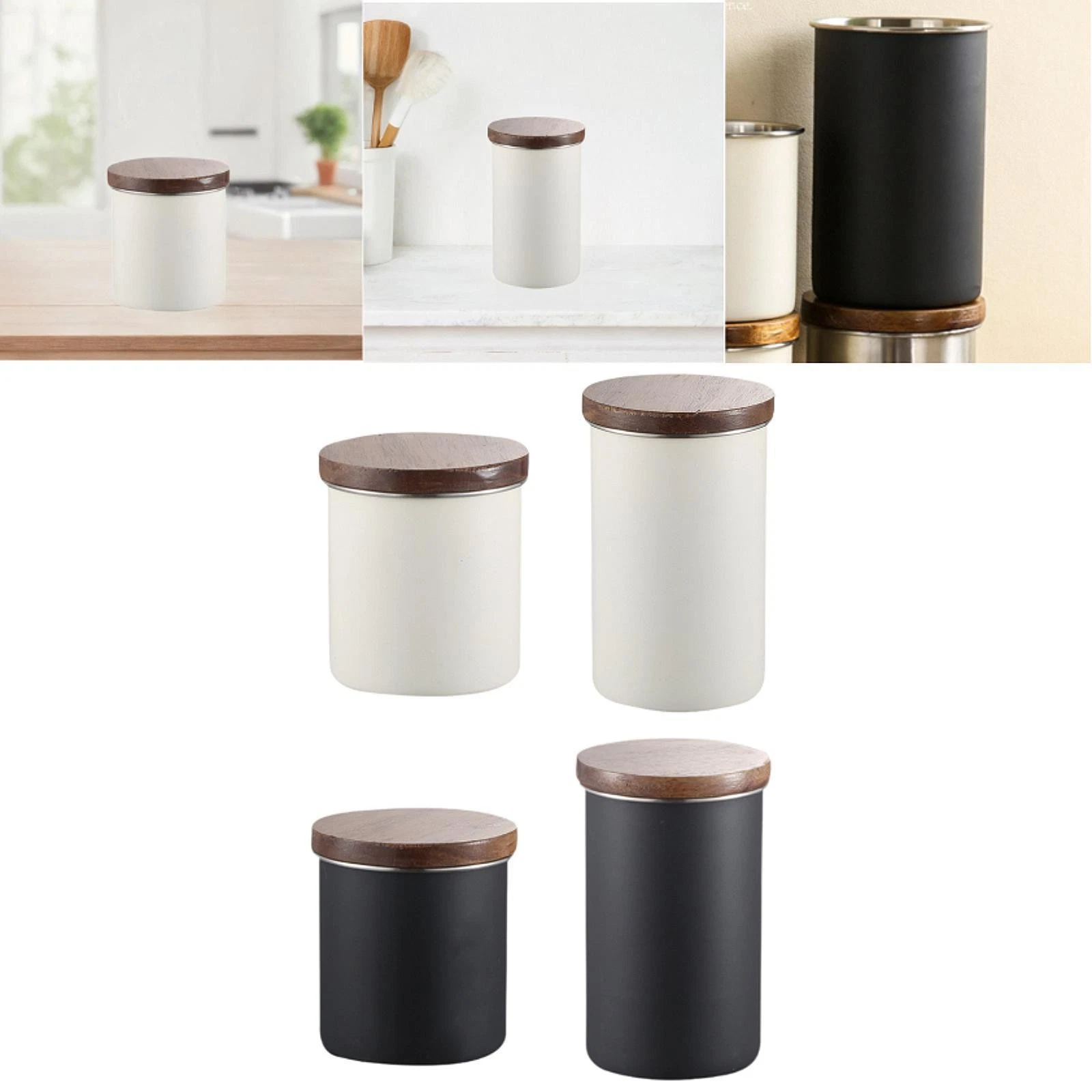 Food Storage Container Food Jar Coffee Tea Powder Storage Canister Stainless