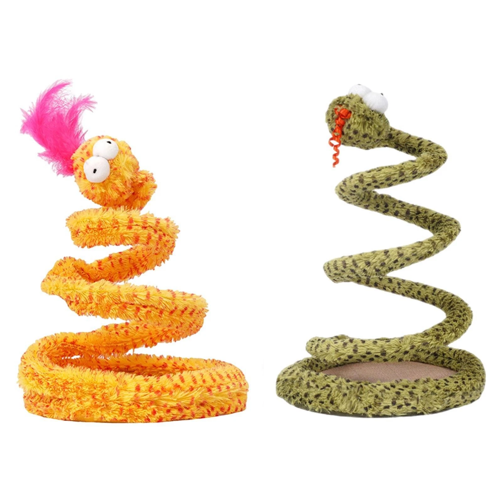 Cat Spiral Snake Toy Springs Interactive Toy for Cat Family Pet Supplies