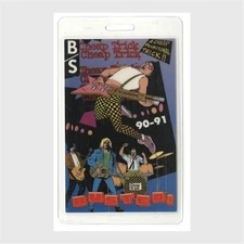 Cheap Trick 1990-1991 Concert Laminated Backstage Pass Busted Tour