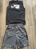 Nike Boy's Elite Stripe Basketball Shorts GRAY BLACK DA0173-084 Size Large Bonus