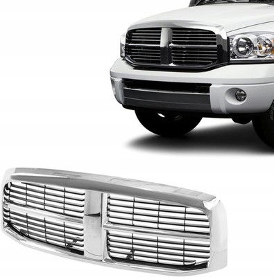 Dodge Ram 1500 2500 3500 2006-2007 2008 Atrapa Grill Chrom Schwarze Leisten