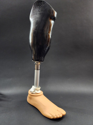 Ossur Carbon Fiber Prosthetic Right Leg With Carbon Foot And Rubber Foot  Cover
