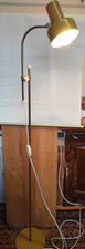 DDR  Mid Century Leselampe Lampe Stehlampe Strahler 60/70er braun