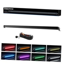 40 Inch Slim LED Light Bar with RGB Accent Lighting, Screwless Design, 40 inch