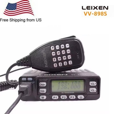 Leixen VV-898S 25W Dual Band 136-174&400-470MHz DTMF Ham Car Radio Long Range
