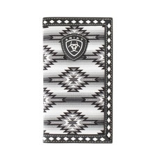 Ariat Men's Black Aztec Fabric Rodeo Style Wallet A3558801