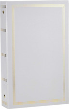 3-Ring Photo Album 300 Pockets Hold 4x6 Photos, White