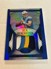 2019 Panini Certified Easton Stick 71/99 Blue Rookie Prime Patch Chargers SP TT4