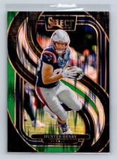 2024 Panini Select Hunter Henry Premier Level Black Green Shock 160