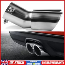 Universal Car Rear Stainless Steel Round Exhaust Muffler Tail Pipe Trim Tip End