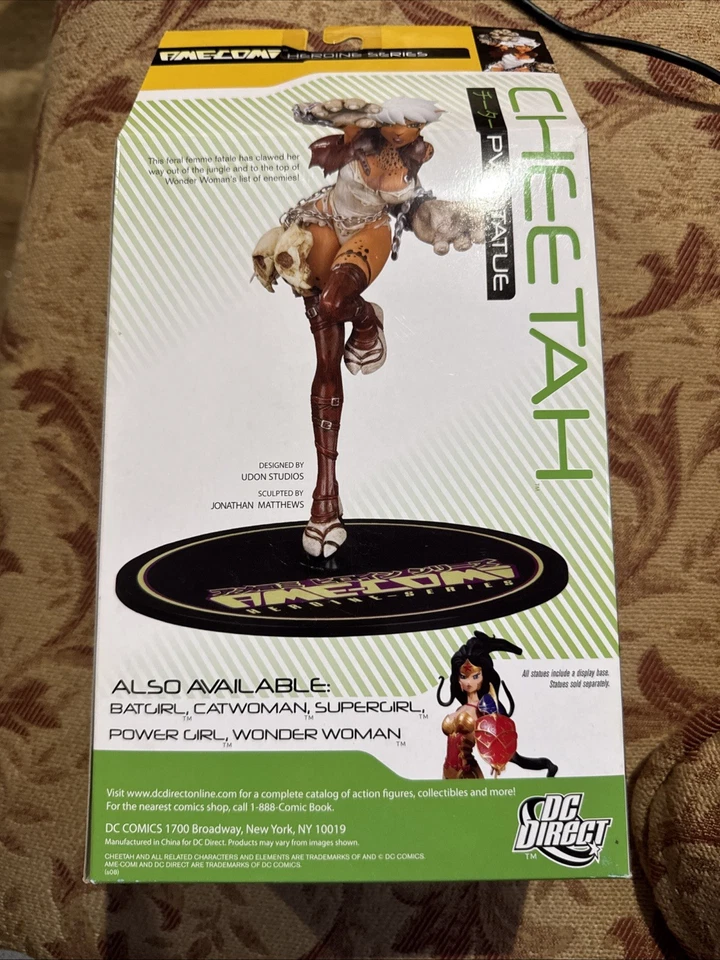 Estatua PVC Guepardo Serie Heroína Ame-Comi ¡NUEVA Rara! Foto 4 de 4