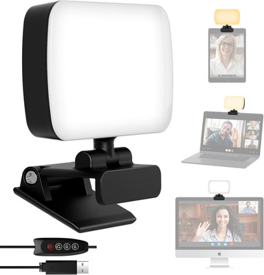 Realplus Videokonferenz Licht Mit Clip &Usb-Kabel, 120 LED+3 Lichtfarben+10 Hell