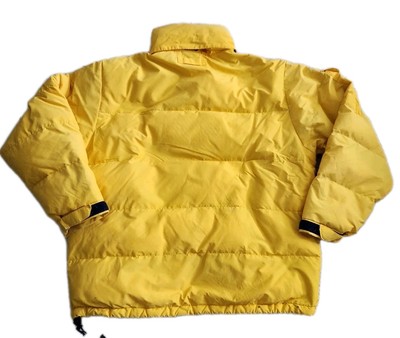Vintage 90s Polo Jeans Ralph Lauren Down Puffer Jacket Yellow XL