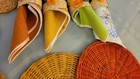 Vintage Napkin Rings And Coasters, Raffia — photo 6