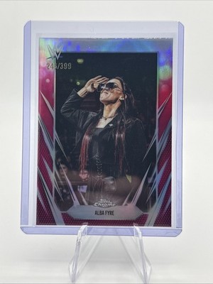 ALBA FYRE WWE 2026 TOPPS #184 CHROME MAGENTA REFRACTOR PARALLEL /399