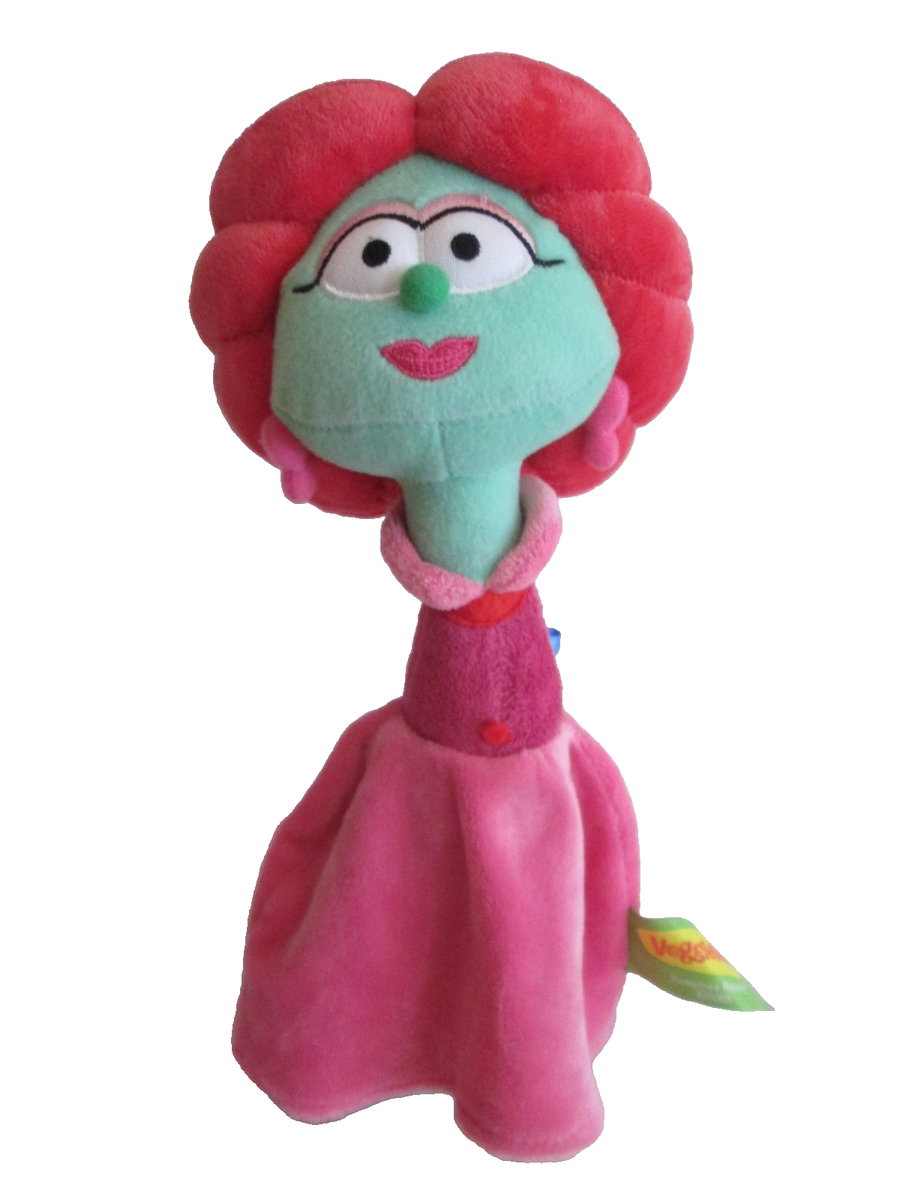 VeggieTales Sweet Pea Beauty Petunia Rhubarb Plush 10.5