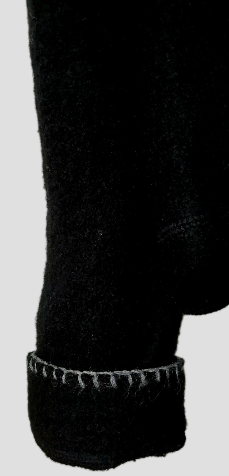 Ruby Rd  Womens Black Jacket Wool Leather Buttons… - image 7