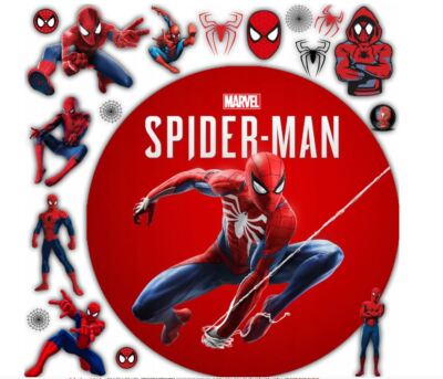 Spiderman Essbar Superhelden Hero Web Tortenaufleger Torte Geburstag + TEXT