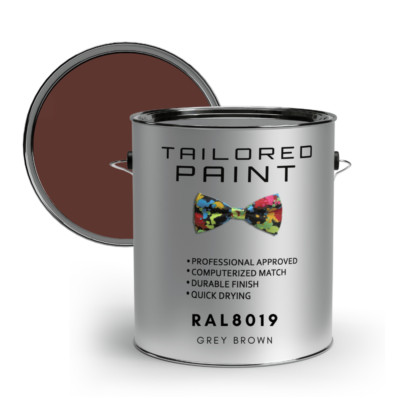 RAL8019 GRAUBRAUN SATIN uPVC Fenster & Tür 1K Pinsel oder Spray On