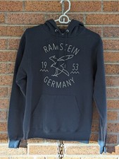 Men's Rammstein Germany S Pullover Navy Blue Hoodie Champion 1953 Drawstring